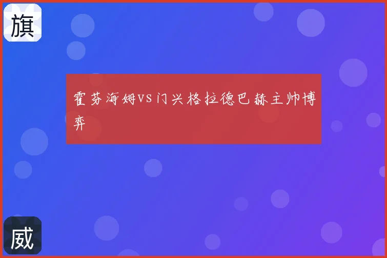 霍芬海姆vs门兴格拉德巴赫主帅博弈